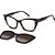 Óculos de Sol Carrera 3036C 086 5317 ClipOn Marrom Feminino - Imagem 1