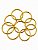 Idés Dourado 4 cm (10 unidades) - Imagem 2