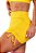 Shorts Empina Bumbum Texturizado Amarelo - Imagem 1
