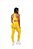Top Empina Bumbum Texturizado Feminino Amarelo - Imagem 3