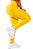 Legging Empina Bumbum Texturizado Amarela - Imagem 1