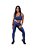 Legging com Detalhe Canelado Texturizado Azul - Imagem 1