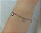 Pulseira de aço corações maçicos lisos - Imagem 1