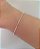 Pulseira de prata bolinha diamantada - Imagem 1