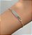 Pulseira de prata infantil placa simples - Imagem 1