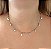 Colar de aço choker estrelas, luas e zircônias - Imagem 1