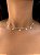 Colar de prata choker mini corações lisos - Imagem 1