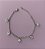 Pulseira de aço corações de zircônia - Imagem 2