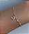 Pulseira de prata pingente lua vazada - Imagem 1