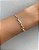 Pulseira de prata 3 corações vazados - Imagem 1
