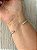 Pulseira de aço bracelete riscado - Imagem 2