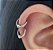 Piercing de aço aro com uma bolinha 8mm - Imagem 1