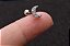 Piercing de aço lua de zircônias tragus / helix - Imagem 1