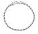 Pulseira de aço masculina cordão baiano média - Imagem 1