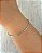 Pulseira de aço bracelete geométrico - Imagem 1