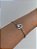 Bracelete de aço coração e ponto de luz - Imagem 1