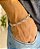 Pulseira de aço masculina elos trançados - Imagem 1