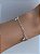Pulseira de prata corações zircônias azuis - Imagem 1