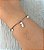 Pulseira de aço menina com 2 zircônias - Imagem 1
