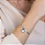 Pulseira de aço fita com coração maciço - Imagem 1