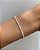 Pulseira de prata riviera com corrente - Imagem 1