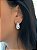 Brinco dourado gota cristal - Imagem 1