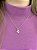 Conjunto de prata flor com pontos de luz - Imagem 3
