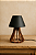 Abajur Quarto Casal E Sala Luminaria De Mesa Vulcão Preto - Imagem 1