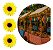 10 Flores Girassol Artificial Decora Festa Junina E São João - Imagem 1