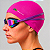 Kit Óculos Natação Espelhado Profissional + Touca Tecido Pink Uv - Imagem 3