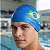 Touca de natação em silicone premium azul adulto impermeável Mobilidadii - Imagem 4