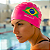Touca de natação em silicone premium Pink adulto impermeável Mobilidadii - Imagem 4