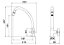Torneira para Cozinha de Mesa Bica Móvel Lorenzetti Club 1167 C47 - Imagem 2