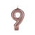 Vela Número Rose Gold Glitter - Imagem 10