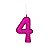 Vela Número Pink Glitter (0-9) - Imagem 6