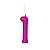 Vela Número Pink Glitter (0-9) - Imagem 3