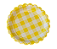 Prato de Papel Vichy Amarelo 8 un - Imagem 1