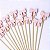 Palito de Bambu para Petiscos Laço Rosa 20un - Imagem 1