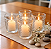 4 Porta Velas Vidro + 4 Vela 10 horas kit para mesa - Imagem 1