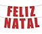 Natal Bandeirola decorativa Feliz Natal - Imagem 1
