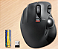 ELECOM EX-G Mouse trackball canhoto, sem fio USB de 2,4 GHz, ergonômico, controle de polegar, esfera de rolo de rastreamento, 6 botões programáveis, rolagem de inclinação - Imagem 2