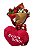 Buquê de 12 Rosas e Coração de Pelúcia - Imagem 1