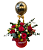 Box De 6 Rosas Vermelhas e Balão - Imagem 2