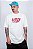 Camiseta T-shirt Aversion Unissex Branca Off-White - Model Logo - Imagem 1