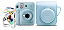 Kit Câmera Instantânea Fujifilm Instax Mini 12 Azul Mermaid com Bolsa e Filme 10 Fotos - Imagem 1