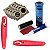Kit Remendo Câmara Ar Bike + 10 Reparo 2 Espátulas Vermelha - Imagem 1