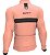 Camisa Manga Longa Ciclismo Ert New Tour Strip Salmon Mtb - Imagem 2