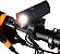 Lanterna Bike Recarregável Farol Led Xml2 Igual X900 C Pisca - Imagem 2