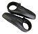 Bar Ends Mtb V-be1-n S-mozo Curvo Ergon. Nylon Preto Bike - Imagem 1