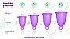 Coletor Menstrual Me Luna SPORT Blue Violet - Imagem 4
